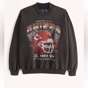 Mens Abercrombie & Fitch Kansas City Graphic Crewneck - Vintage Wash